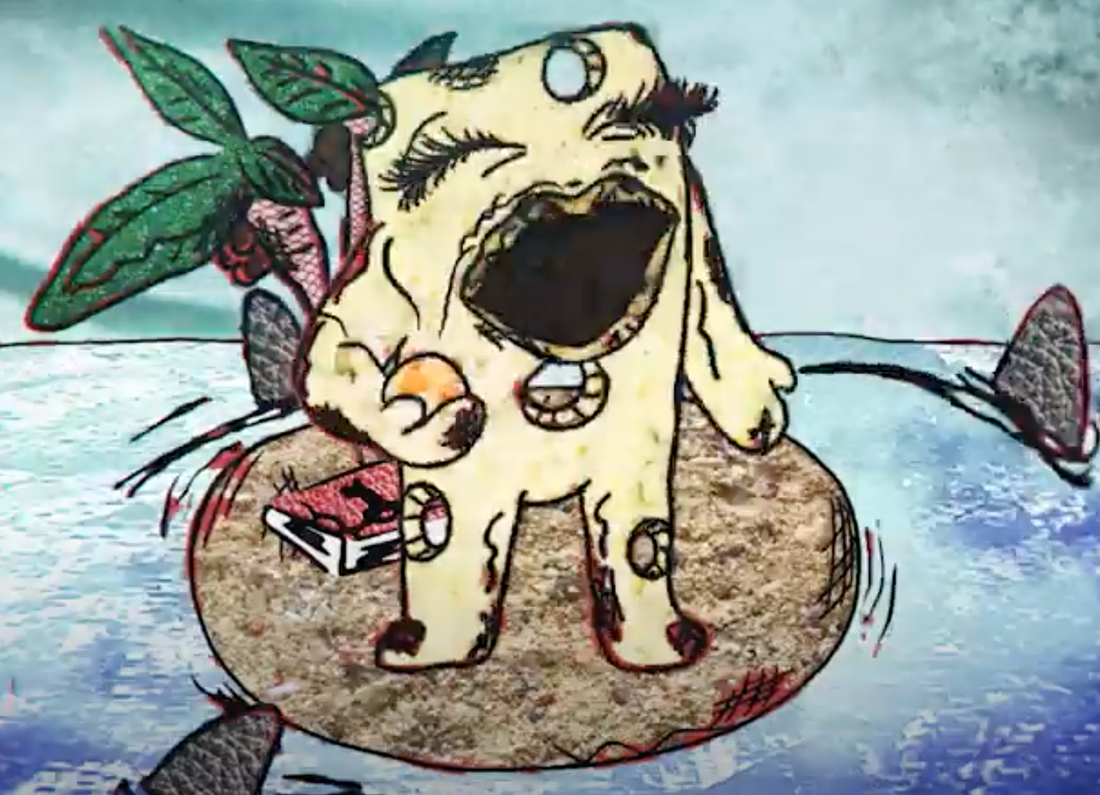 Qvisten Animation - Bjarne Melgaard "En ost på en sydhavsøy"